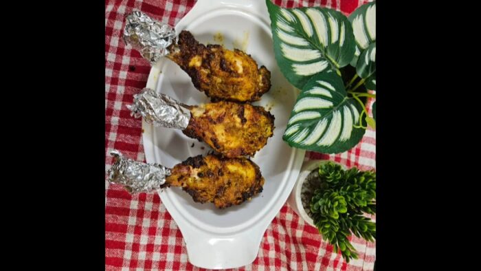 #tandoori #chiken// चिकन तंदूरी तगड़ी// smokey flavour#airfryer recipe #shorts #viral #recipe