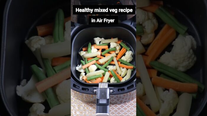 10 minutes Air Fryer Veggies (Healthy Recipe)👌#shorts