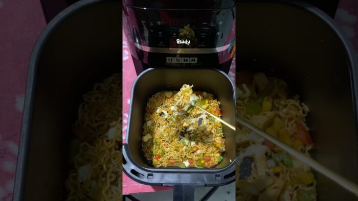 Air Fryer Noodles Recipe #shorts #shortsfeed #airfryer #noodles #maggi #viral #shortsvideo