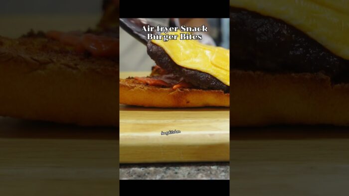 Air fryer Burger Bites #ytshorts #airfryerrecipes #leneykitchen