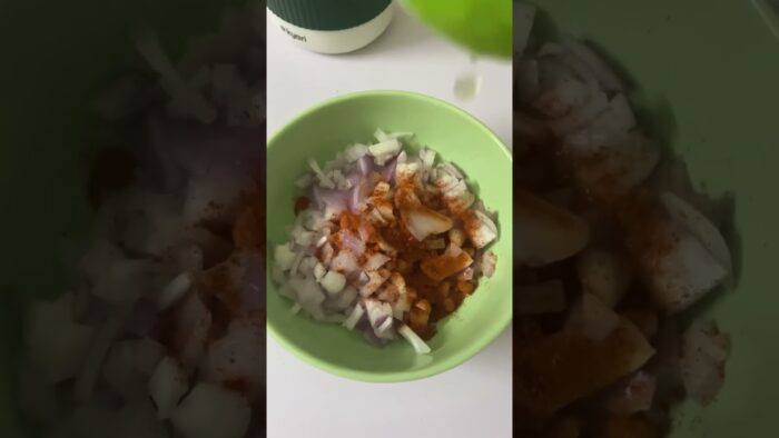 Air fryer series Ep 3 – Egg chat #airfryerrecipes #youtubeshorts #egg #eggrecipe #shorts #snacks