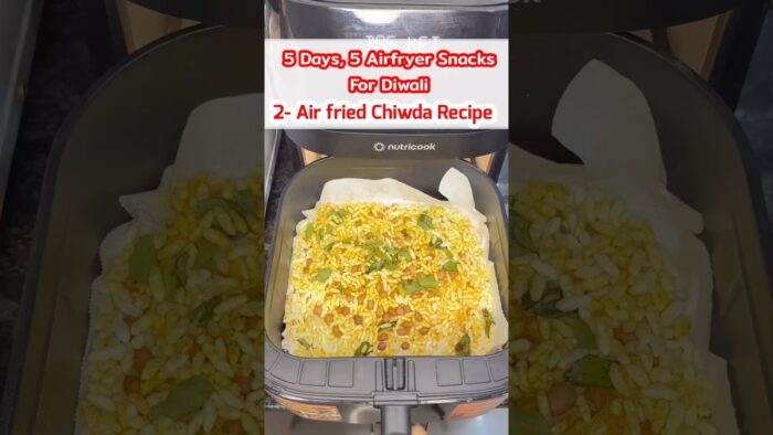 Airfryer Chiwda Recipe | 5 -Days , 5- Snacks for Diwali | (Recipe no- 2 )