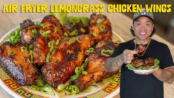Alitas de pollo con limoncillo fáciles (¡receta para freidora de aire que te encantará!)