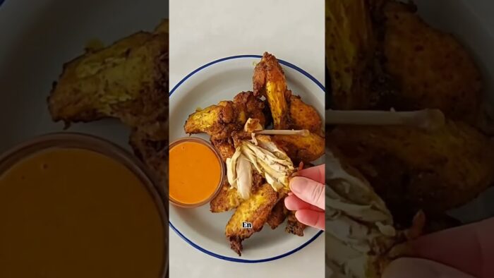 Alitas de pollo en air fryer #recetasfaciles #recetas