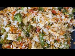 Arroz “Frito” de Coliflor en Thermomix