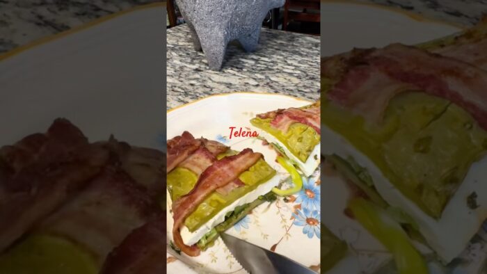 Así queda un Nopal momia, enredándolo crudo y en la Air fryer #cooking #food #nopal #cactus #bacon