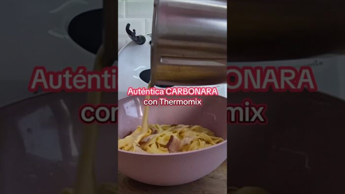 Auténtica CARBONARA con Thermomix sin nata