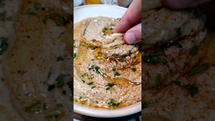 Babaganoush, mutabal o crema de BERENJENA 🍆👨🏻‍🍳 #recetas #youtubeshorts #cocinafacil