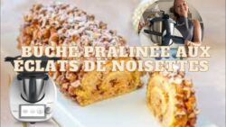 Bûche pralinée aux éclats de noisettes caramélisées au Thermomix (by Emma Thermomix)