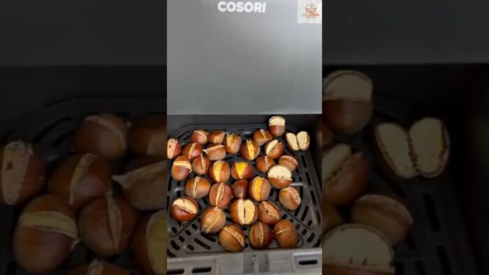 CASTAÑAS 🌰🌰🌰 EN LA FREIDORA DE AIRE🥰, el sabor de toda la vida en tu casa, rápido y fácil #airfryer
