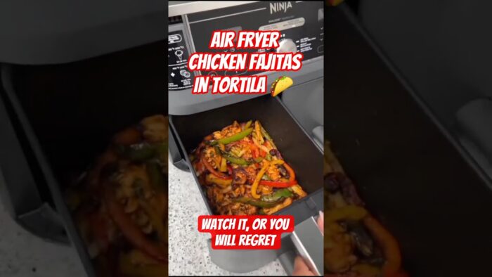 Chicken Fajitas Recipe Made in the Air Fryer! 🌮🔥