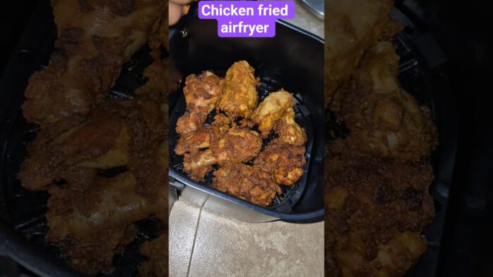Chicken fried recipe airfryer #food #cooking #viralvideo #youtubeshorts #indianfood #trending.