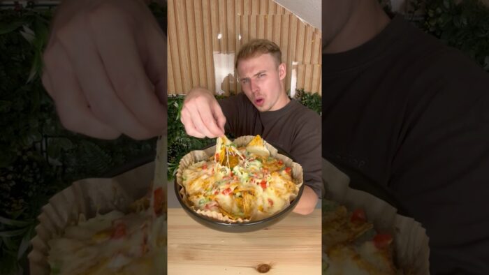 Chili Cheese Nachos aus dem Airfryer!😍 #rezept #airfryer