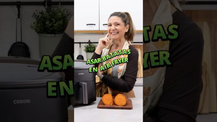 Cómo se asan las batatas o boniatos en freidora de aire #airfryer #recetas #cocina
