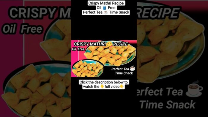Crispy Mathri Recipe | 🛢️ Oil Free | Air Fryer Mathri | #recipe #food #shorts #savmasalatechvlog