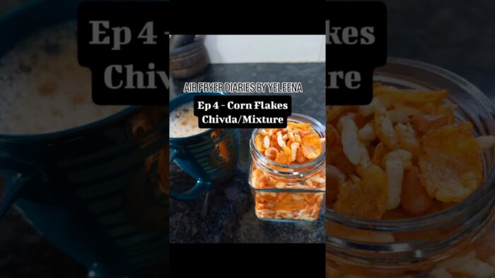 Crunchy Air Fryer Chivda-tasty,crunchy,healthy👍#airfryerrecipes #chivdarecipe #healthysnacks #easy