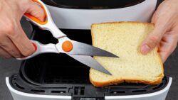 Cut Sandwich Bread with Scissors… in the Air Fryer!