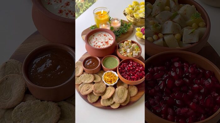 Diwali Platter #recipe #snacks #chaat #golgappa #airfryer