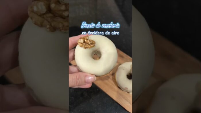 🥕 Donuts de zanahoria saludables en freidora de aire 🍩 listos en 15 minutos