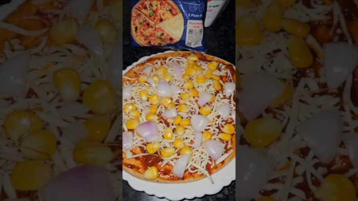 Easy Pizza Recipe in Air Fryer #Shorts #recipe #trending