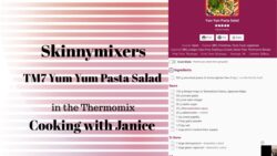 Ensalada de pasta «Skinnymixers» de TM7 en la Thermomix – Cocinando con Janice