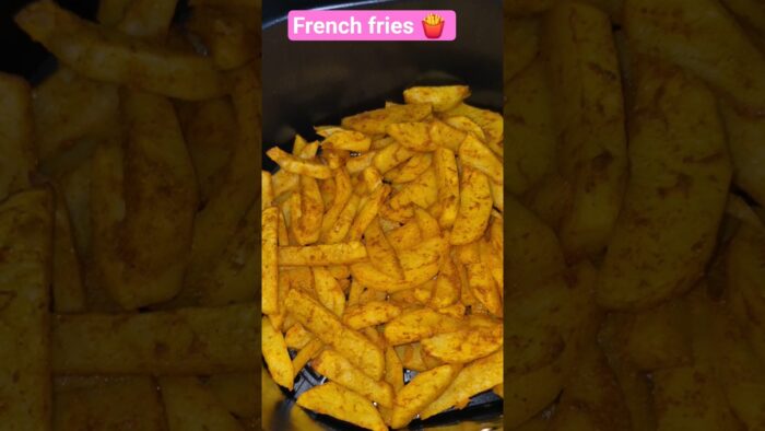 French fries recipe air fryer #youtubeshorts #indianfood #food #cooking #viralvideo #friedfood.