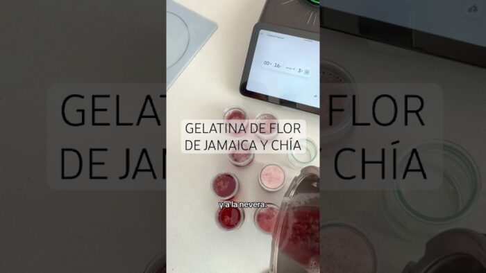 Gelatina de flor de Jamaica y chía 😋