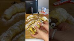 Gruselig lecker-der einfachste Halloween Snack!      #viralshort #foodtok #airfryer #foryou #recipe