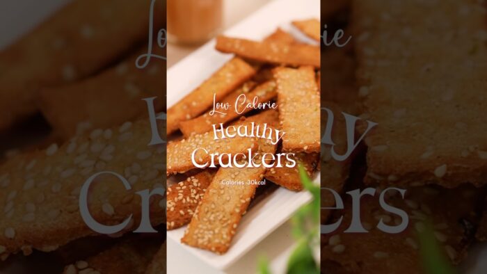 Guilt free Crackers Chips #shorts #crackers #recipe #lowcalorie #healthysnacks #weightloss #airfryer