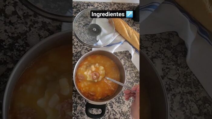 Guiso de alubias con patatas y chorizo en thermomix #tendencia #recetasfaciles