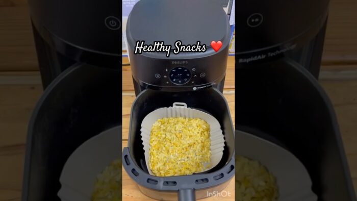 Healthy Snacks in Air Fryer ❤️ #trending #viral #airfryer #ytshorts #yt #youtubeshorts #poha #snacks