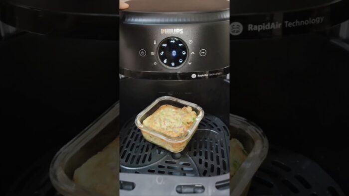 High protein breakfast in airfryer 🤤 || #shorts #airfryer #protein #breakfast #recipe
