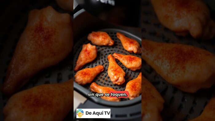 La receta de hoy: Alitas de pollo crujientes en freidora de aire