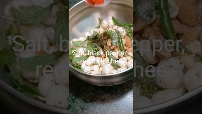 #Makhana Dryfruits Namkeen in air fryer #recipe #foodie#healthyfood #bollywood #👌🤌😋