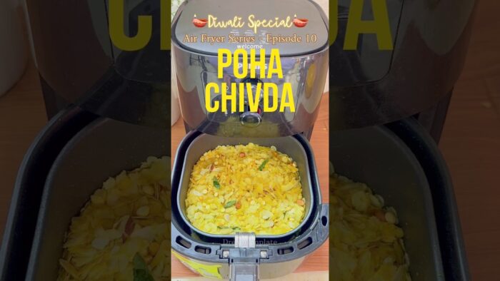 No Fry Poha Chivda | Diwali Special Snack | Poha Chivda | Air Fryer Recipe #pohachivdarecipe #poha