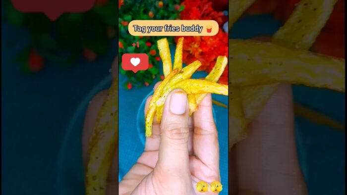 No air fryer no ketchup🍟🔥 #youtubeshorts#recipe #cookingideas#cooking#crispyfries#frenchfries#foodie