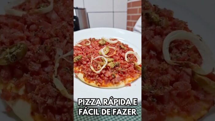 PIZZA RÁPIDA NO AIR FRYER! RECEITA MUITO FÁCIL E DELICIOSA! A MELHOR RECEITA DE PIZZA QUE EXISTE!
