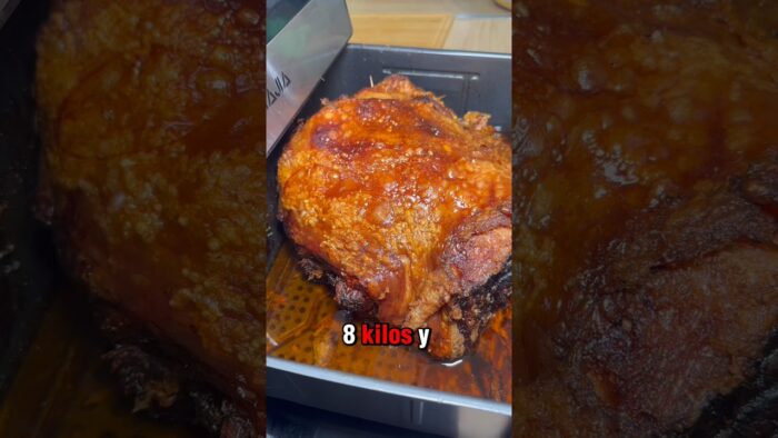 Paleta de cerdo hecha en freidora de aire. En otro video mostraré el paso a paso  #loccopizza