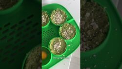 Panecillos de brócoli al vapor + huevos (todo a la vez en Thermomix)