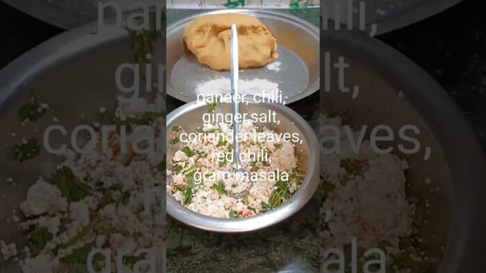 Paneer Stuffed Bati in Air Fryer #youtubeshorts #food #viral #recipe #bgm #🤌👌😋
