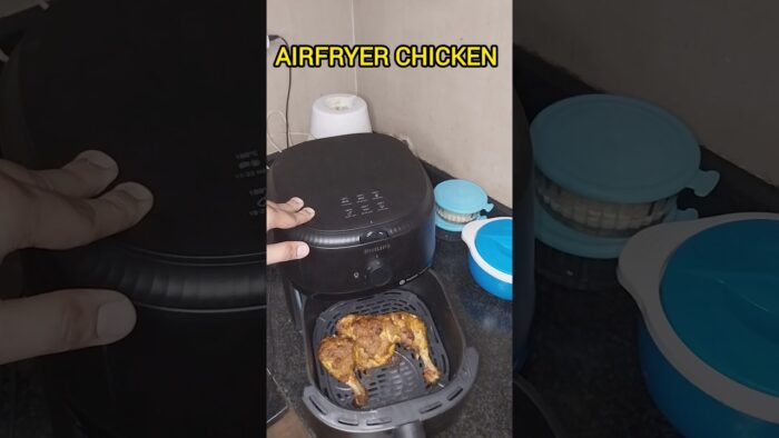 Pollo viral sin aceite en freidora de aire🫣 #shorts #viralshorts #reels #tendencia #yt