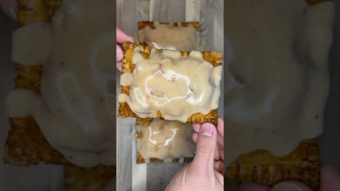 Pumpkin Pie Pop Tarts! Recipe below in comments. #highprotein #lowcarb #airfryer