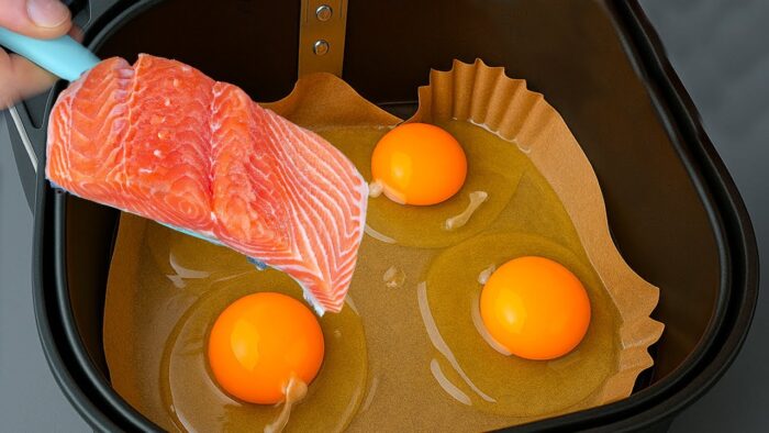 Put Eggs & Salmon in the Air Fryer and Magic Happens! Quick Breakfast Recipe!