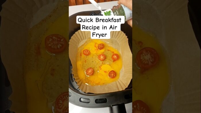 Quick Breakfast Recipe In Air Fryer #shorts #youtubeshorts #ytshorts #airfryer #airfryerrecipes #egg