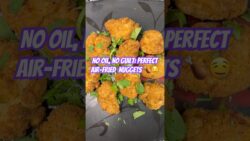 Quick & Healthy Crispy AirFried Chicken Nuggets in Minutes,High Protein,Low Calorie #food#c ...