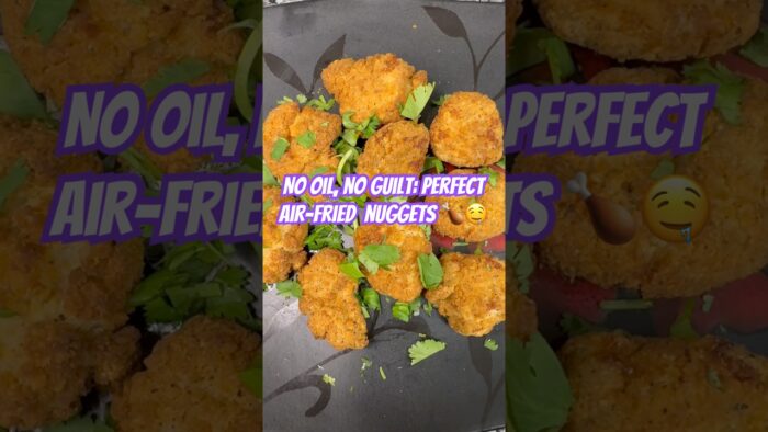 Quick & Healthy Crispy AirFried Chicken Nuggets in Minutes,High Protein,Low Calorie #food#cooking#yt