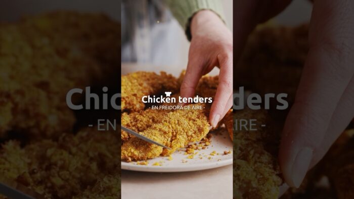Receta Chicken tenders en freidora de aire | Gourmet #GourmetChile #Receta #ChickenFingers #AirFryer