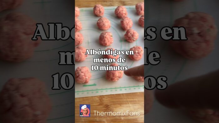 Receta de albóndigas caseras fáciles en Thermomix! Listas en menos de 10 minutos!