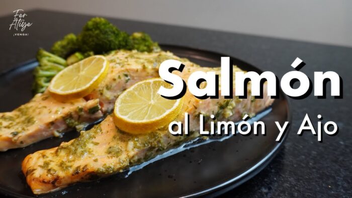 Salmón al AJO y LIMÓN (En Horno o Freidora de Aire) | Fer Atiye