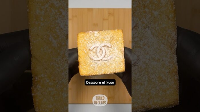 Sándwich dulce inspirado en Chanel #receta #recetasfaciles